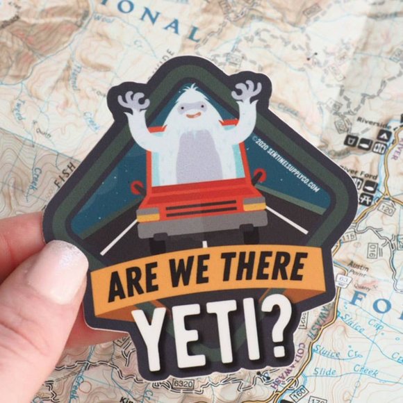 Are We There Yeti? Vinyl Sticker - Picture 1 of 2